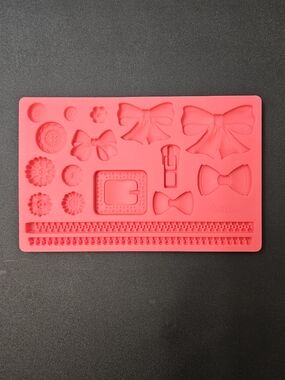 Bows, Flowers & Zipper Designs Silicone Mold
